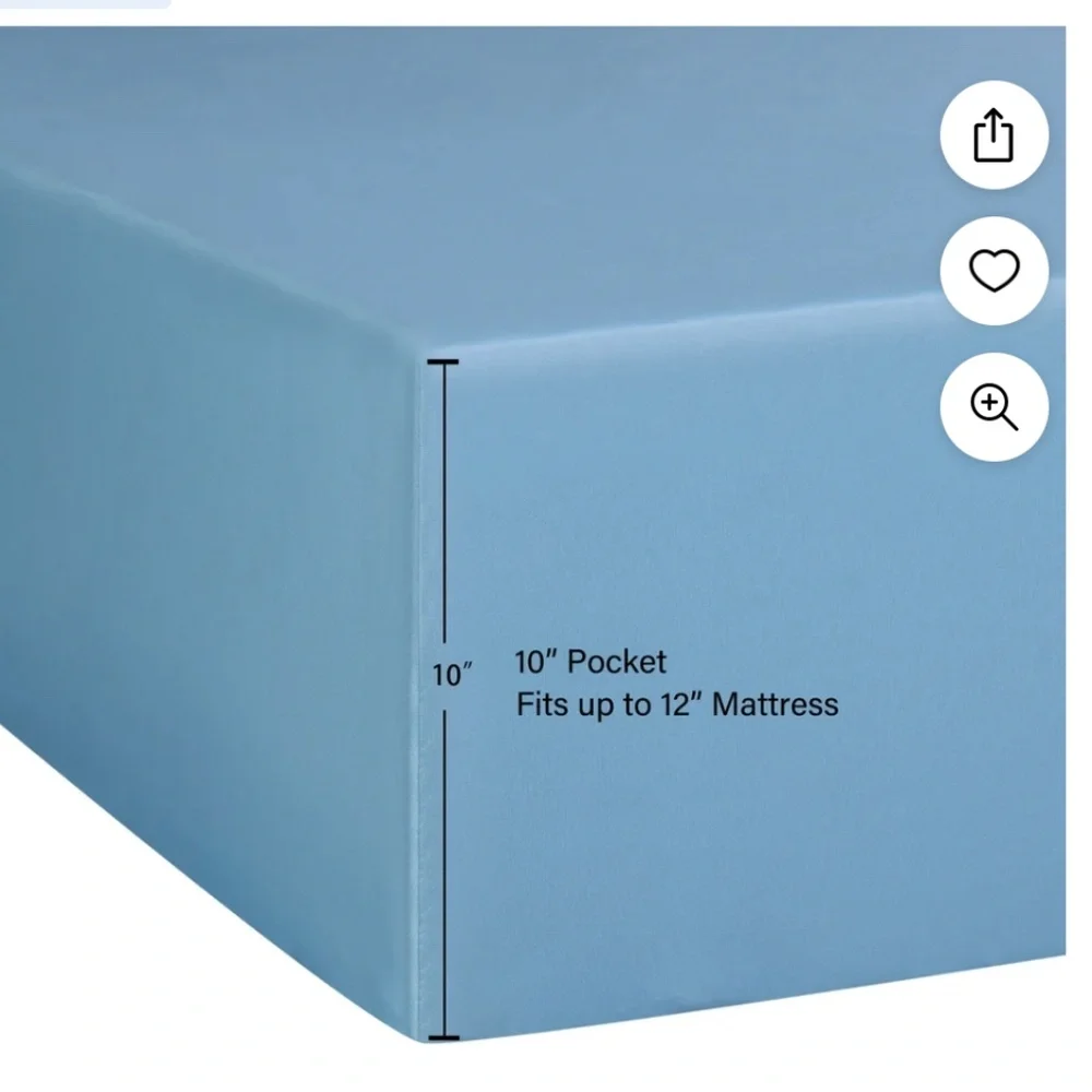 Mainstays 4 Pc Blue Jay Microfiber Sheet Set Full Size NWT